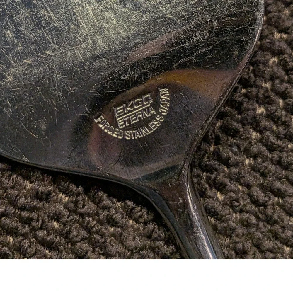 Vintage Ekco Eterna‎ Pie and Cake Server Mid-Century Modern Stainless Wood